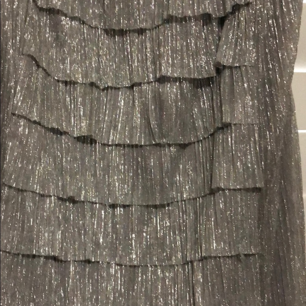 Silver Shimmer Connected Apparel  Dress - Size 10P